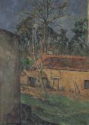 Paul Cezanne Farm Coutyard in Auvers oil painting on canvas